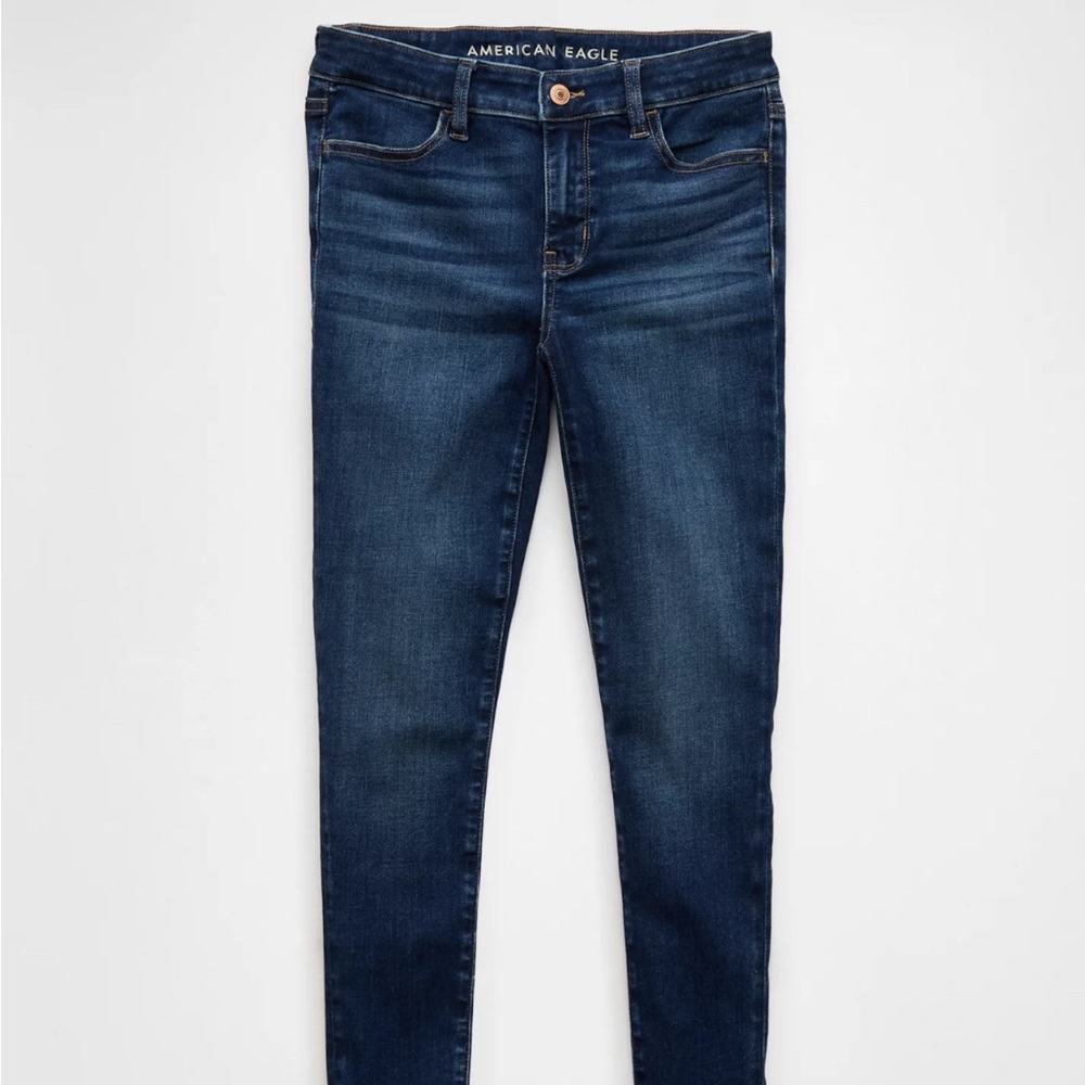 American Eagle Outfitters Dark Blue Women's Next Level Low Rise Jeggings